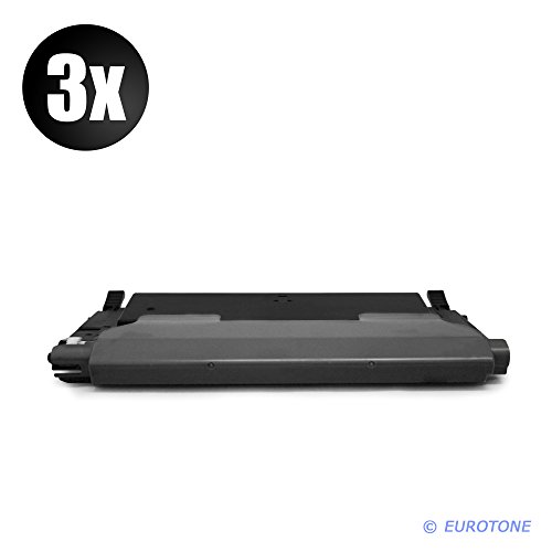 3x EOS-Toner für Xpress C460 C410 CLP 360 , 365 CLX 3300 , 3305 ersetzen Samsung Samsung schwarze CLT-K406S Patronen Original EUROTONE ( ISO-Norm 19798 )