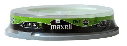 Maxell DVD+RW Rohlinge 4.7GB 4x 10er Spindel