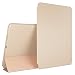 Produktbild NALIA Smart-Case für Apple iPad Pro 9,7, Ultra-Slim Cover Dünne Tablet Schutzhülle, Kunst-Leder Hardcase Multi-Ständer Tasche, Display-Schutz & Backcover Flip-Case Klapphülle Sleeve - Beige Grau