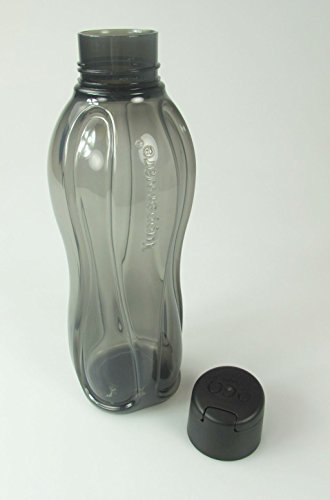 TUPPERWARE To Go Eco 1,0L schwarz C138 Trinkflasche EcoEasy Flasche Ökoflasche - 4