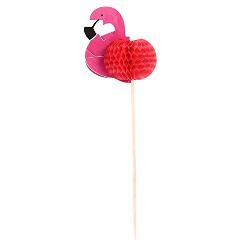 OUNONA 20 Stück Flamingo Cupcake Topper Deko Picker - 2