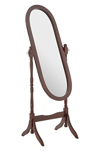 Premier Housewares Holz-Standspiegel, Mahagoni - 4