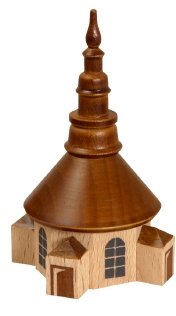Rudolphs SchatzkisteMiniatures Seiffener church - nature height of approx. 7 cm wood Erzgebirge