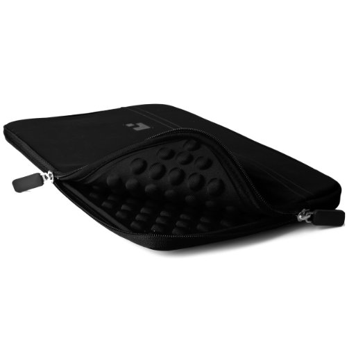 SumacLife schwarz MIcrofiber Microfaser-Hülle Shock Resistant Stoßfest Pouch Notebooktasche für MacBook Pro/Air 33,8 cm (13,3 Zoll) (Black) - 3