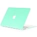 Produktbild HASESS Matte Harte Schale Clip Snap-on Case für MacBook Air 13 A1369 A1466 + Klar LCD-Schirm-Schutz + Abstimmung Europa UK Layout Tastatur Haut für Neu MacBook Air 13" Glossy Display - Minzgrün