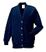 Price comparison product image Russell Sweatshirt Cardigan - French Navy Blue - Large (40/42") Chest
