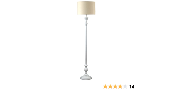 wooden spindle floor lamp