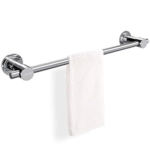 BOPai 60CM Single vacío Ventosa Toallero De Barra Toallero Para Baño