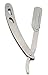 Saaqaans BSR-013 Straight Cut Throat Shaving Razor Manual Traditional Professional Barber Razor for Men With a Stylish Black Pouch (Stainless Steel SAND)