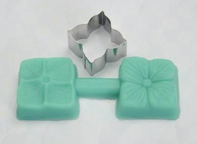 8 Tlg. BLUME mit AUSSTECHER aus EDELSTAHL Veiner 3D SILIKON FORM Ausstechform Marzipan Fondant Tortendeko - 2