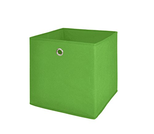 Möbel Akut Faltbox 4er Set in grün, Aufbewahrungsbox für Raumteiler oder Regale