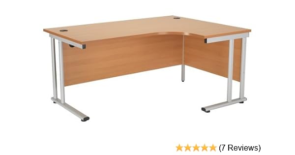 Relax Office Smart 1600 Mm Right Hand Crescent Desk Cantilever