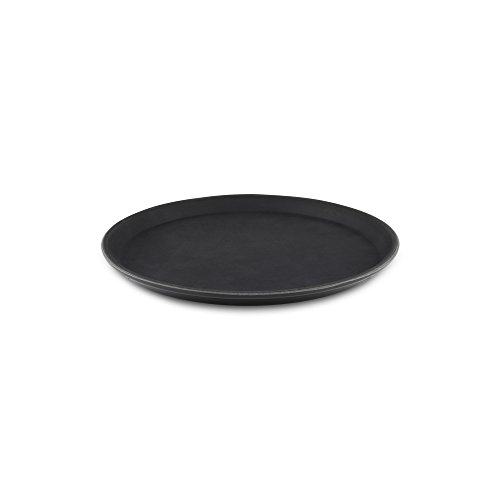 Tuffgrip PN-1100 - Bandeja redonda antideslizante de goma, Negro , Diámetro 11 "/ 27 cm