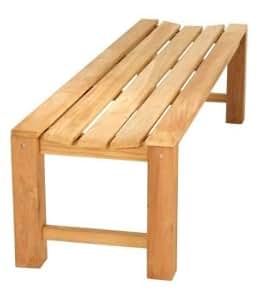 Amazon.de: Gartenbank ohne Lehne, Teak, 4-Sitzer, 180 cm