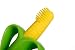 Jasgood Corn Shape Soft Bendable Training Teether Toy For Baby