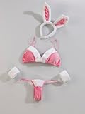 infactory Hasenkostüm: Sexy Bunny-Kostüm mit Ohren & Bommelschwanz, M (Sexy-Hase-Kostüm) - 