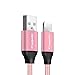 Produktbild XISTORE Datenkabel für iPhone USB Schnelles Laden Datenkabel Lightning Datenkabel Nylon Geflochten Handy Zubehör für iPhone X/8PLUS/8/7/7 Plus/6S/6S Plus/6/6Plus/5S/5C/5 iPad Rose