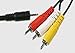 Price comparison product image TK9K 2.5mm Mini Jack to 3 phono AV Out Cable 4 pole TV LCD