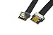 Produktbild Schlankes weiches FPV HDMI Kabel Mikro HDMI Stecker Schnittstelle 90 Grad auf Mikro HDMI weiblich für panasonic GH4 blackmagic BMPCC Sony A5000 A6000 A7s A7R DJI schwarz 20cm