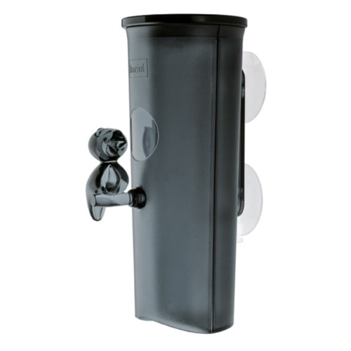 Wattepadspender FLORENCE transparent anthrazit S1/2