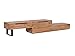 Produktbild Woodkings TV Bank Auckland variabel, Lowboard aus Akazien Holz natur rustic,TV Regal Möbel aus Massivholz und flexibel stellbar, Wohnwand variabel stellbar modern (Metall, 2 Schubkästen)