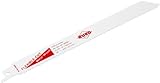 Dentado Triscado y fresado Ruko 33189095 Pack de 5 Sierras de Sable bimetal con vástago Universal 1/2\", para Metal y Madera, 200 mm (equivalencia Bosch S 1022 HF)