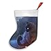 Produktbild DHNKW New Warrior Cat Xmas Christmas Stockings Xmas Party Mantel Decorations Ornaments for Decoration Kids Gift Holding Stocking Tree Ornament