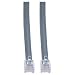 Telephone Cord (Data), RJ12, 6P / 6C, Silver Satin, Straight, 14 foot RS.1070.00
