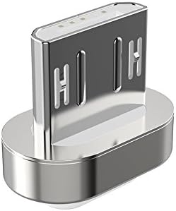 Magnetic Charger Wire for Samsung &amp; Iphone Apple USB Charging Adaptor for Smart Phones and Tablets (Magnetic USB Connector Only, USB Micro)