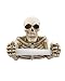 Produktbild Horror-Shop Gothic Deko Toilettenpapierhalter Skelett 20cm