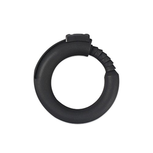 Babysbreath Männer O Form Verzögerung Vibrationsring Prepuce Penis verlängern Stretchy Cock Rings schwarz
