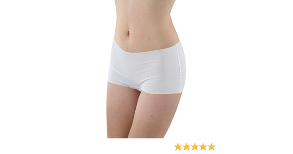 ALBERT KREUZ Set di 3 Culotte a Pantaloncino Senza Cuciture a Taglio Vivo a  Laser Cotone Elasticizzato Color Bianco : Amazon.it: Abbigliamento
