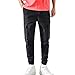 Produktbild Notdark Herren Hosen Lange Cargo Trainingshose Mode Jogging-Hose Sport-Hose Jogginghose Herren Jogginganzug Jogger Männer Trainingsanzug Baumwolle Jungen Slim Fit (5XL,Schwarz)