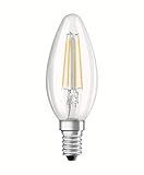 Klare Lampe mit innovativer LED-Filament-Technologie im Vintage-Retro-Stil