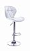 Produktbild Barhocker Okola 02, Farbe: Weiß - Abmessungen: 93 - 114 x 48 x 54 cm (H x B x T)