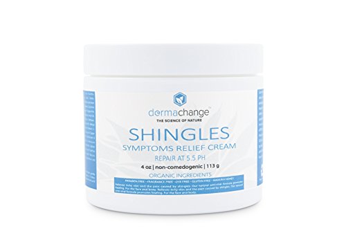 DermaChange Shingles Treatment Cream- Nerve Pain Relief Cream- Shingles Recovery Cream- Natural- To The Resque Plus- Manuka Honey- Organic-Fast Acting- Shingles No More- Itchy Skin- Non-Greasy 4oz