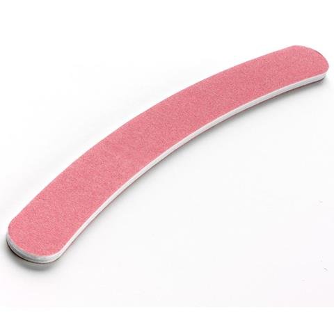 The Edge Pink Curved 400/400 Grit Nail File - Pack of 10
