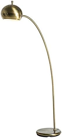 WYJD Floor Lamps ® Antique Brass Floor Lamp Contemporary Arc Simplicity Standing Reading Light Lamp With Adjustable Angle Metal Lampshade And Foot Switch For Bedroom Living Room