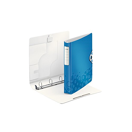 Leitz SoftClick Active WOW - Carpeta de anillas  color azul metalizado