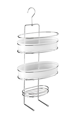WENKO 20891100 Vacuum-Loc Duschdiener Milazzo – Befestigen ohne bohren, Stahl, 26 x 58 x 18 cm, Chrom - 3