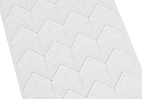 Vintage Fotoecken Klassisch aus Papier Selbstklebend Weiß Regular (2cm x 2cm) - 2