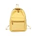 Produktbild Oneriverspring40 Rucksack Frauen-Segeltuch-Rucksack-Damen-Schulter-Schultasche-Rucksack-Rucksack for Mädchen-Reise-Mode-Tasche (Color : Yellow, Size : 29x13x39cm)