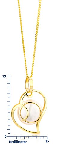 Miore-Damen-Halskette-9-Karat-375-Gelbgold-Perlmutt-Herz-Anhnger-45-cm-Kette