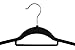 HOMELYWORLD pack of 30 Thin, Velvet Coat Hangers, Space Saving, Black Color, Solid Space saving, Non Slip Surface, 45cm Wide (30)