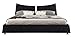 Produktbild IQ Bed Modell New York Polsterbett, black, 200 x 160, Kopfteil 91 cm hoch
