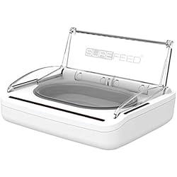 Surefeed Distributeur Hermétique pour Chat et Petit Chien, Blanc