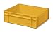 Produktbild Euro-Transport-Stapelbehälter/Lagerbehälter, gelb, 400x300x120 mm (LxBxH), Wände u. Boden geschlossen