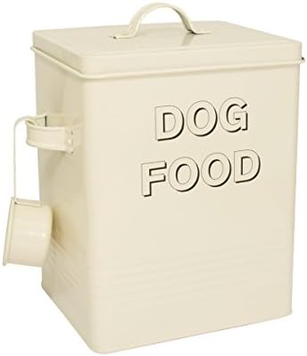 Charles Bentley Dog Food & Treat Tin with Scoop Set - Duck Egg Blue & Cream