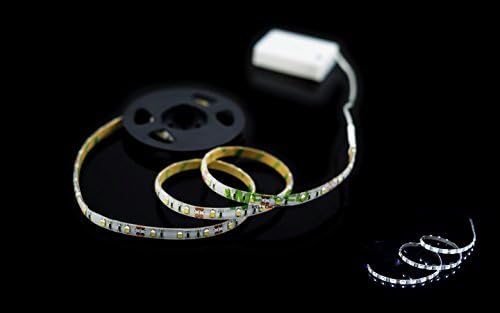 SUNTEC 4.5V Battery Operated LED Strip Light Waterproof Craft Lights Hobby Light 100cm 39.4in Cool White Gerneric for Home Kitchen Outdoor Light Decor