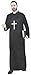 Produktbild Smartes Priester-Kostüm Pfarrer-Kostüm Grösse 52 / 54 L 2 Teile Robe Gewand Schwarz Herren Erwachene Prediger Kreuz Kutte Mönch
